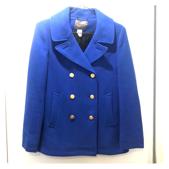 J.Crew Stadium Cloth Peacoat Blue Size 10